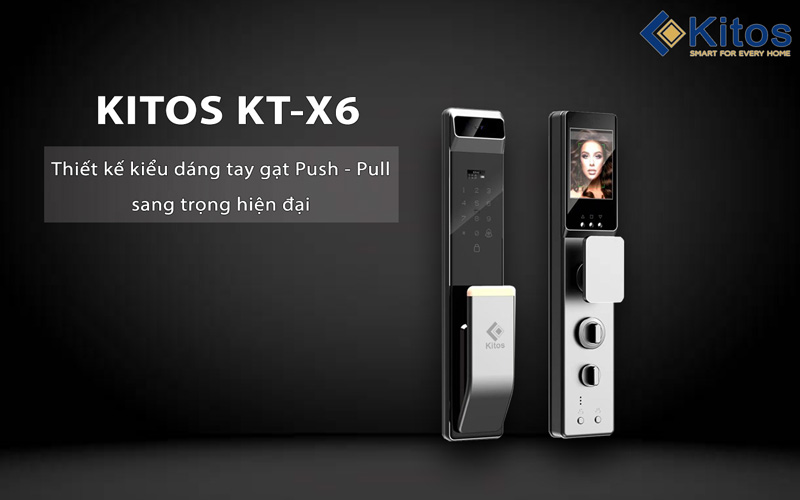 Khoá cửa vân tay camera Kitos KT-X6