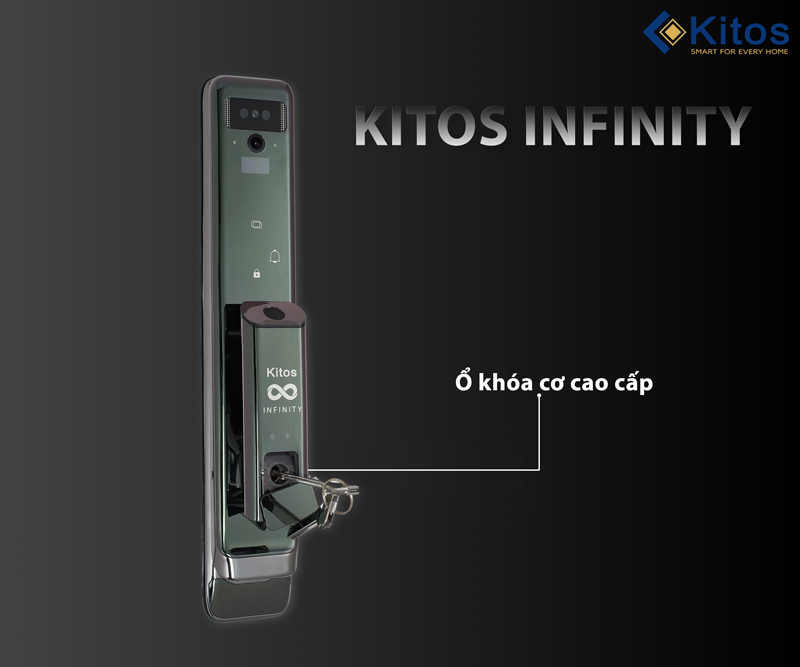 Khoá cửa Kitos Infinity 3D Face